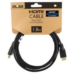 4WORLD HDMI-HDMI KBEL 1.4 ARANYOZOTT 1,8M