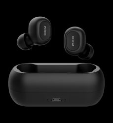QCY T1C VEZETK NLKLI BLUETOOTH 5.0 TWS FLHALLGAT/HEADSET FEKETE