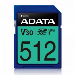 Adata PREMIER PRO SDXC 512GB CLASS 10 UHS-I U3 V30 100/80 MB/S