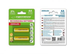 Esperanza AA MRET TLTHET ELEM NI-MH 2000 MAH SRGA (2 BLISTER)