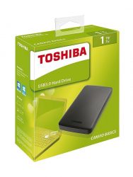 TOSHIBA CANVIO BASICS 2,5 COL USB 3.0 KLS MEREVLEMEZ 1TB FEKETE