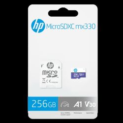 HP MX330 MICRO SDXC 256GB + ADAPTER CLASS 10 UHS-I U3 A1 V30 100/60 MB/s