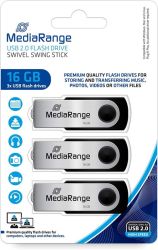 MEDIARANGE USB 2.0 PENDRIVE 16GB 3 DB-OS CSOMAG MR910-3