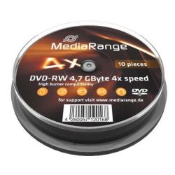 MediaRange DVD-RW 4X Cake (10) /MR450/
