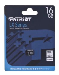 PATRIOT LX SERIES MICRO SDHC 16GB CLASS 10 UHS-I U1 (80 MB/s OLVASSI SEBESSG)
