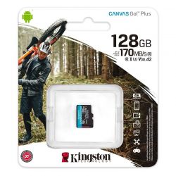 KINGSTON CANVAS GO PLUS MICRO SDXC 128GB CLASS 10 UHS-I U3 A2 V30 170/90 MB/S