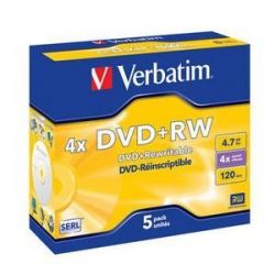 Verbatim DVD+RW 4x Jewel Case (1) /43229/