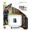 KINGSTON CANVAS GO PLUS MICRO SDXC 256GB CLASS 10 UHS-I U3 A2 V30 170/90 MB/S Vsrls  olcs KINGSTON CANVAS GO PLUS MICRO SDXC 256GB CLASS 10 UHS-I U3 A2 V30 170/90 MB/S